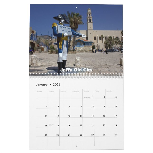 Tel Aviv Calendar (Jan 2026)