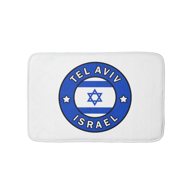 Tel Aviv Israel Bath Mat (Front)
