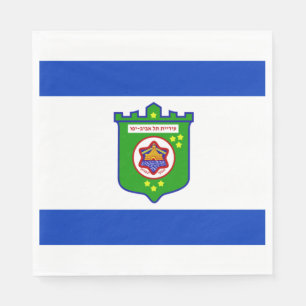 Tel Aviv (Israel) City Flag Napkin