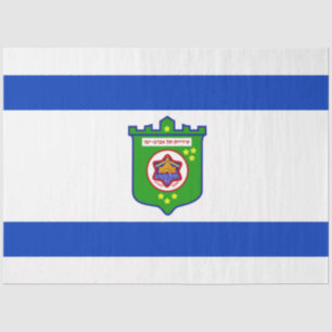 Tel Aviv (Israel) City Flag Tissue Paper