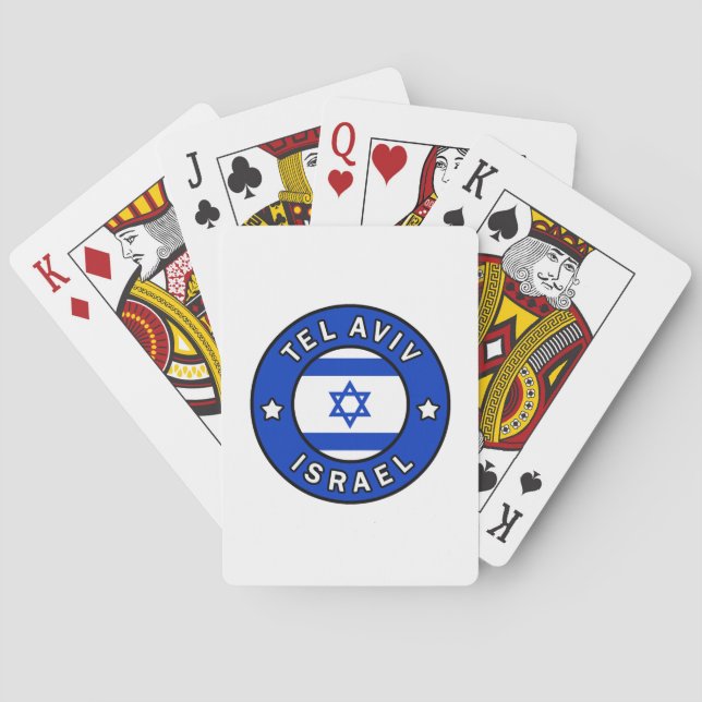 Tel Aviv Israel Playing Cards (Back)