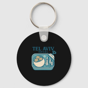 Tel Aviv Israel Souvenir Israeli Food And Travel D Keychain