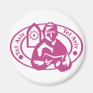 Tel Aviv Stamp Magnet