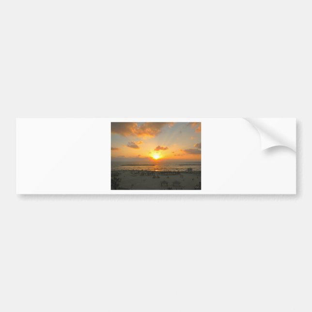 Tel Aviv Sunset Bumper Sticker (Front)