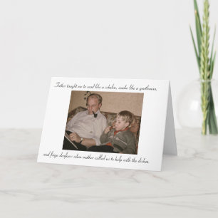 Tel père, tel fils carte de fête des pères
