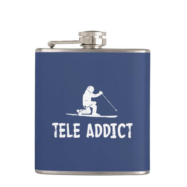 Tele Addict Hip Flask (Front)