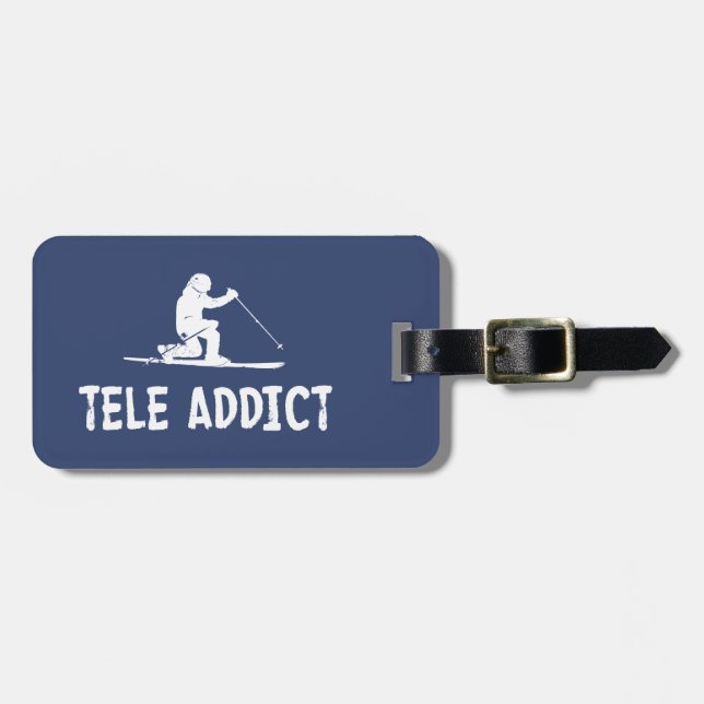 Tele Addict Luggage Tag (Front Horizontal)