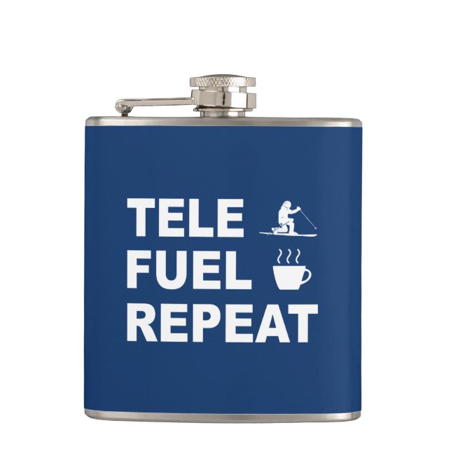 Tele Fuel Repeat Hip Flask (Front)