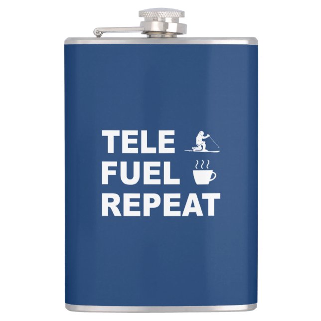 Tele Fuel Repeat Hip Flask (Front)