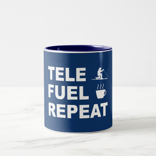 Tele Fuel Repeat Two-Tone Coffee Mug (Center)