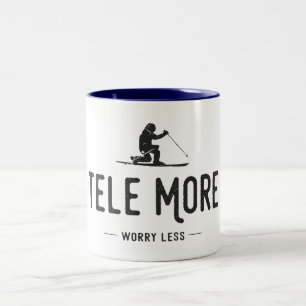 Tele More Worry Less Two-Tone Coffee Mug