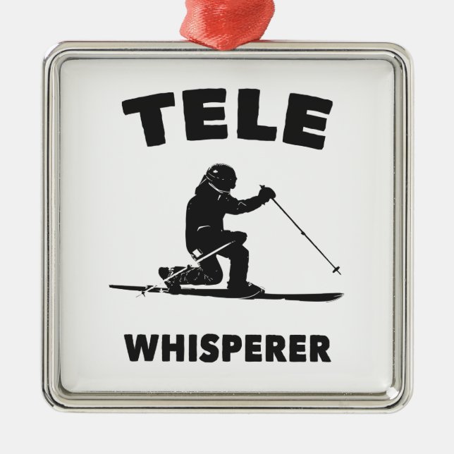 Tele Whisperer Metal Ornament (Front)