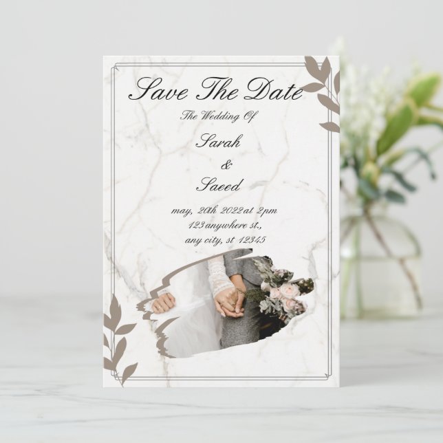 Telegram "Dream Wedding" Invitation (Standing Front)