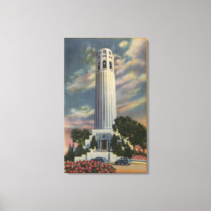 Telegraph Hill View with Coit Memorial Canvas Print