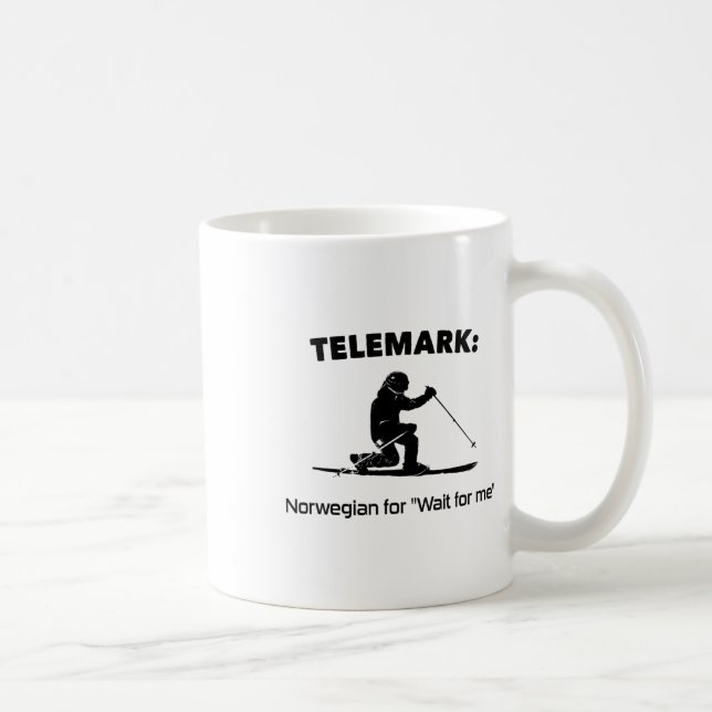Telemark Norwegian For Wait For Me  Coffee Mug (Right)