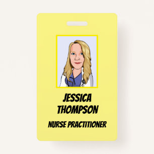 Telemedicine Nurse Practitioner Yellow Badge
