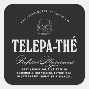 TELEPA-THÉ - étiquette d'apothicaire