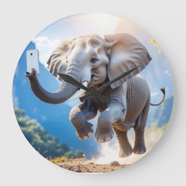 TELEPHANT - Wall Clock (Front)