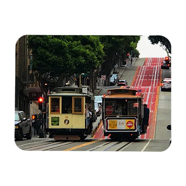 Téléphérique de San Francisco #2 Magnet (Horizontal)