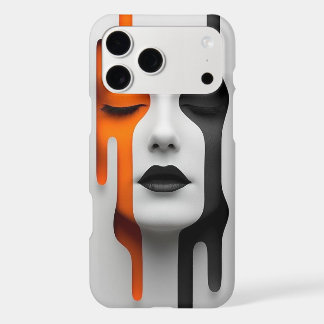 Téléphone à visage surréaliste avec peinture qui c