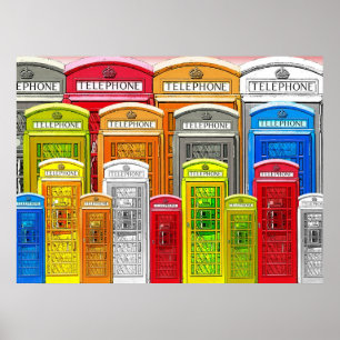 Telephone booths poster