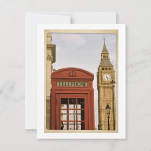 Telephone Box and Tower of Big Ben