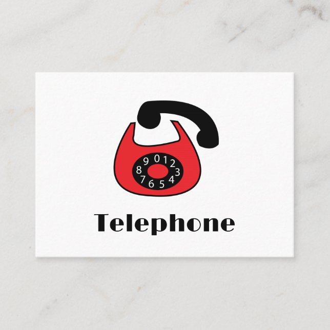 Telephone  business card (Front)