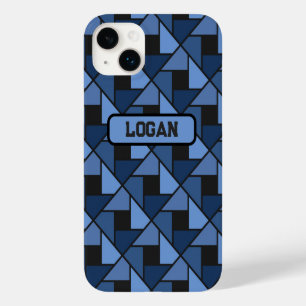 Téléphone cadeau géométrique bleu / coque ipad