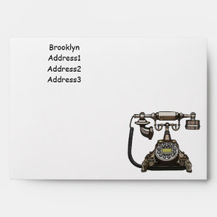 Telephone cartoon illustration envelope