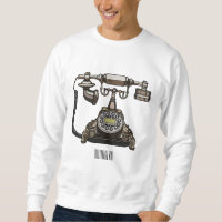 Telephone cartoon illustration
