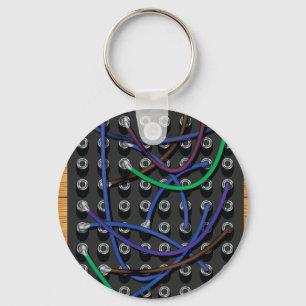 Telephone Exchange Cables Keychain