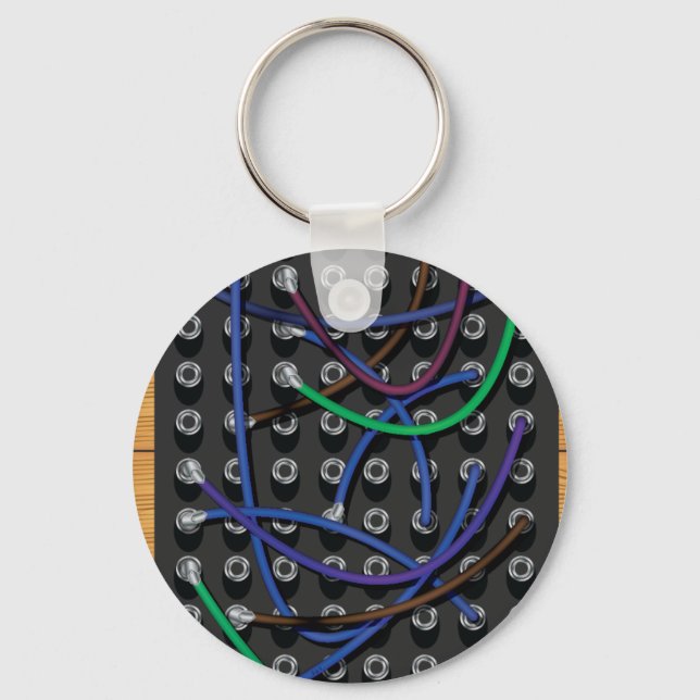 Telephone Exchange Cables Keychain (Front)