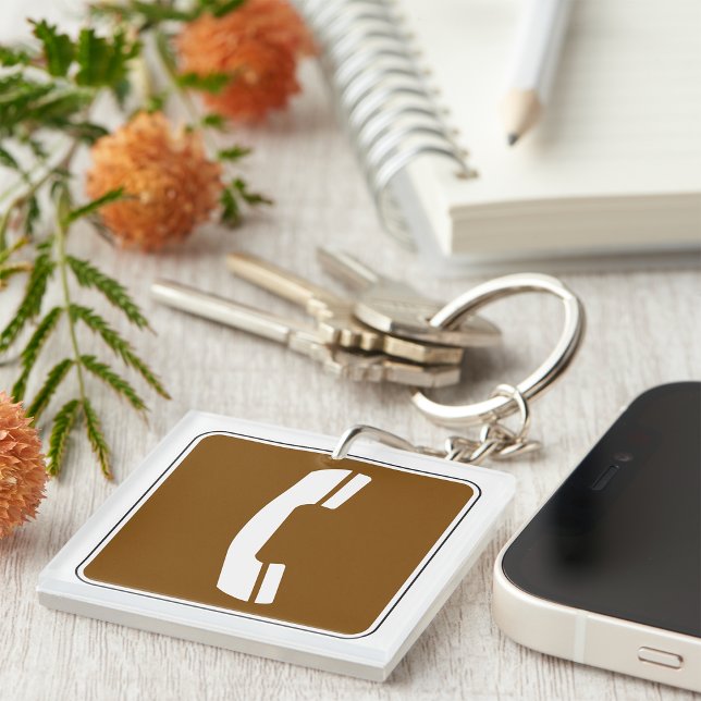 Telephone Road Sign Keychain (Creator Uploaded)