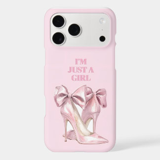 Téléphone Rose "Je Suis Juste Une Fille" Chaussure