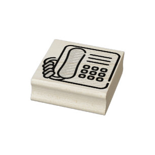 Telephone Rubber Stamp