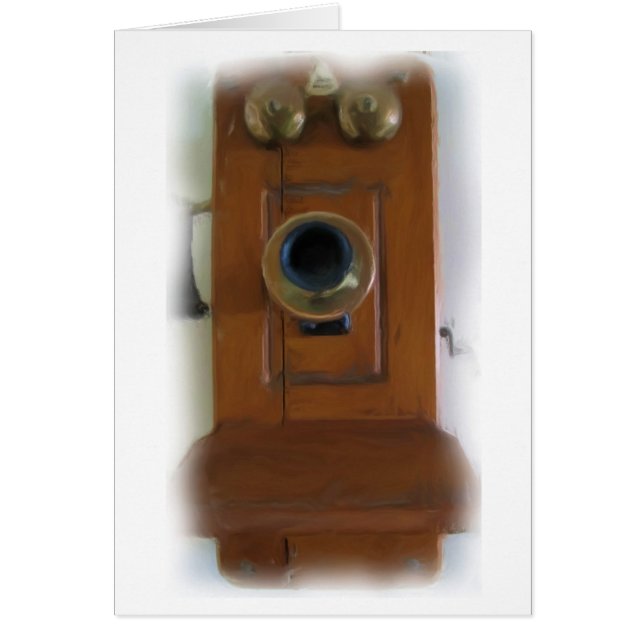 Téléphone vintage "Bague de bague !" Carte (Devant)