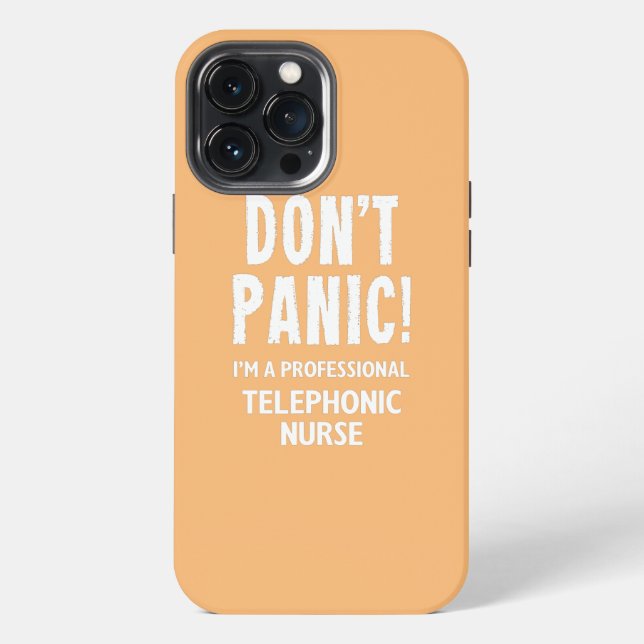 Telephonic Nurse  iPhone Case (Back)