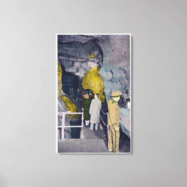 Telephoning at Head of Underground Lake Canvas Print (Front)