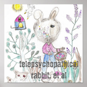 Telepsychopathical Rabbit Poster