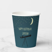 Telescope and Night Sky Astronomy Themed