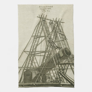 Telescope Antique SCIENCE EQUIPMENT 18TH CENTURY Kitchen Towel