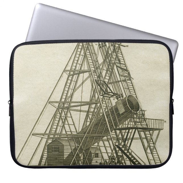 Telescope Antique SCIENCE EQUIPMENT 18TH CENTURY Laptop Sleeve (Front)