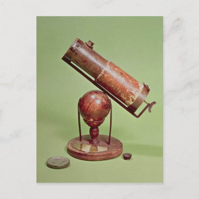 Telescope belonging to Sir Isaac Newton  1671 Postcard (Front)