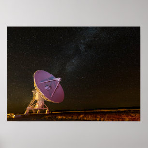 Telescope Milky Way   San Agustin New Mexico Poster