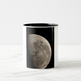 Telescope Moon Two-Tone Coffee Mug