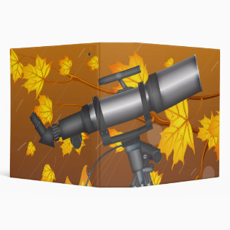 Telescope on a stormy night binder
