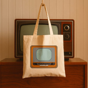 Télévision à l'ancienne Sac fourre-tout TV rétro
