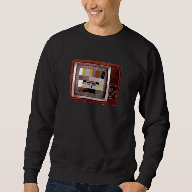 Television Break Ddr Test Picture Sweatshirt (Front)