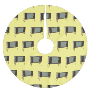 Television cartoon illustration brushed polyester tree skirt