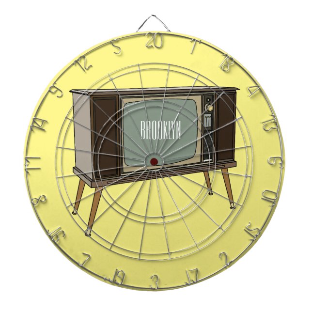 Television cartoon illustration dartboard (Front)